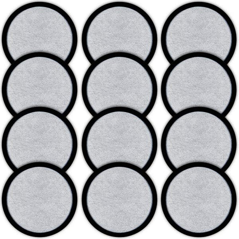 K&J Mr. Coffee charcoal filter disc packaging reduces waste and fits disc-style brewers.