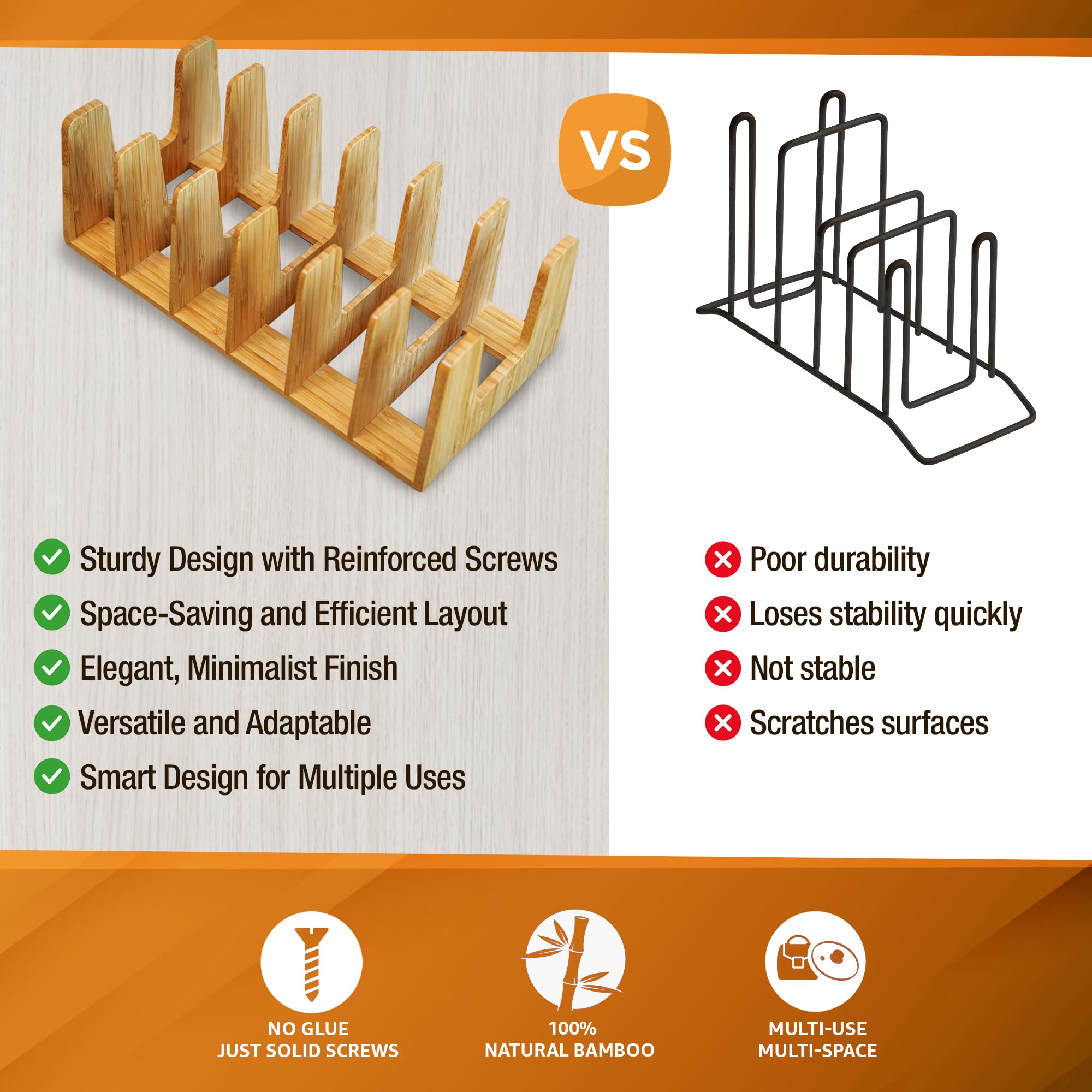 KANDOHAUS slim design fits narrow cabinets without clutter.