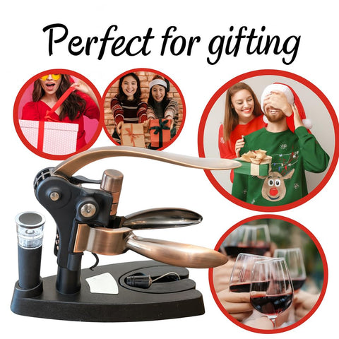 Kandohaus wine drip ring catches drips for mess-free pouring.