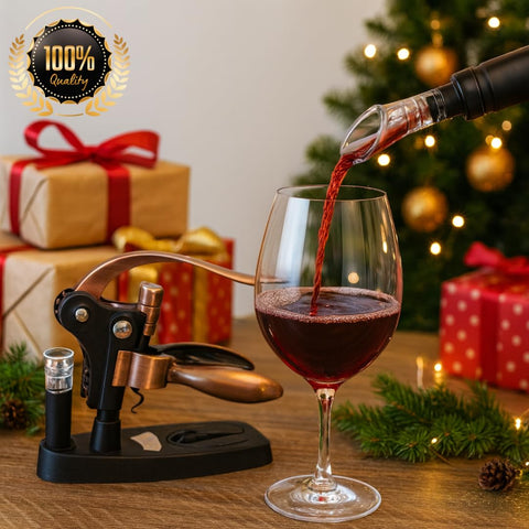 Kandohaus vacuum stopper helps preserve opened wine aroma and freshness.