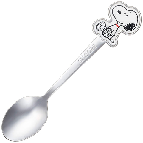 Kaneshotouki Peanuts spoon with Snoopy on the handle, ideal for kids' lunches.