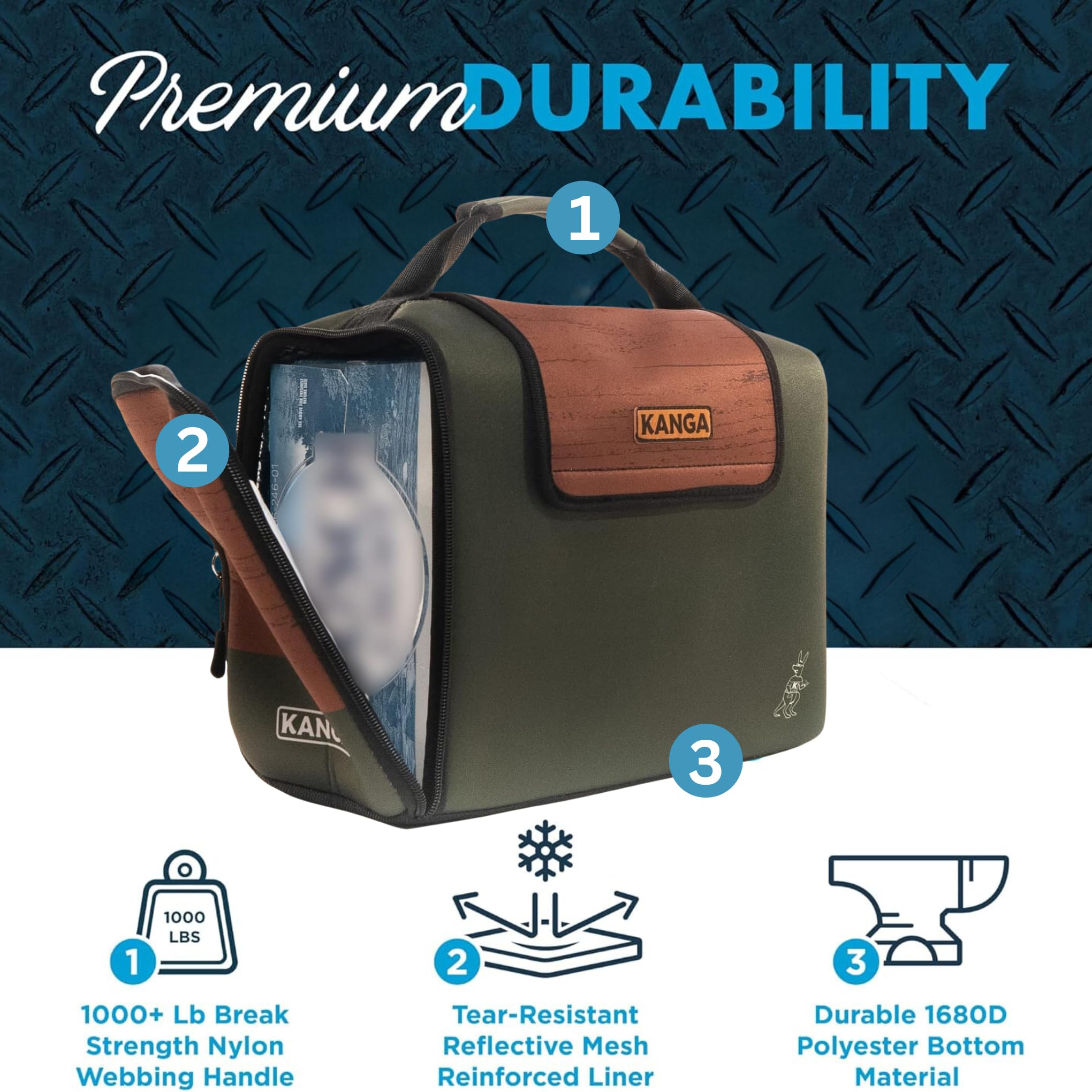 Kanga soft material makes it easy to carry and store.