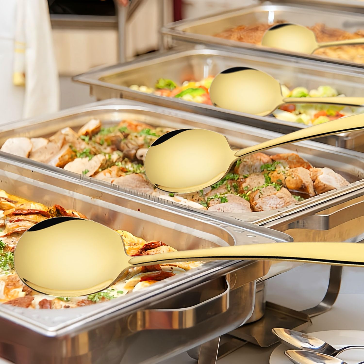 Kannei tec dishwasher-safe serving utensils ideal for clean-up after gatherings.