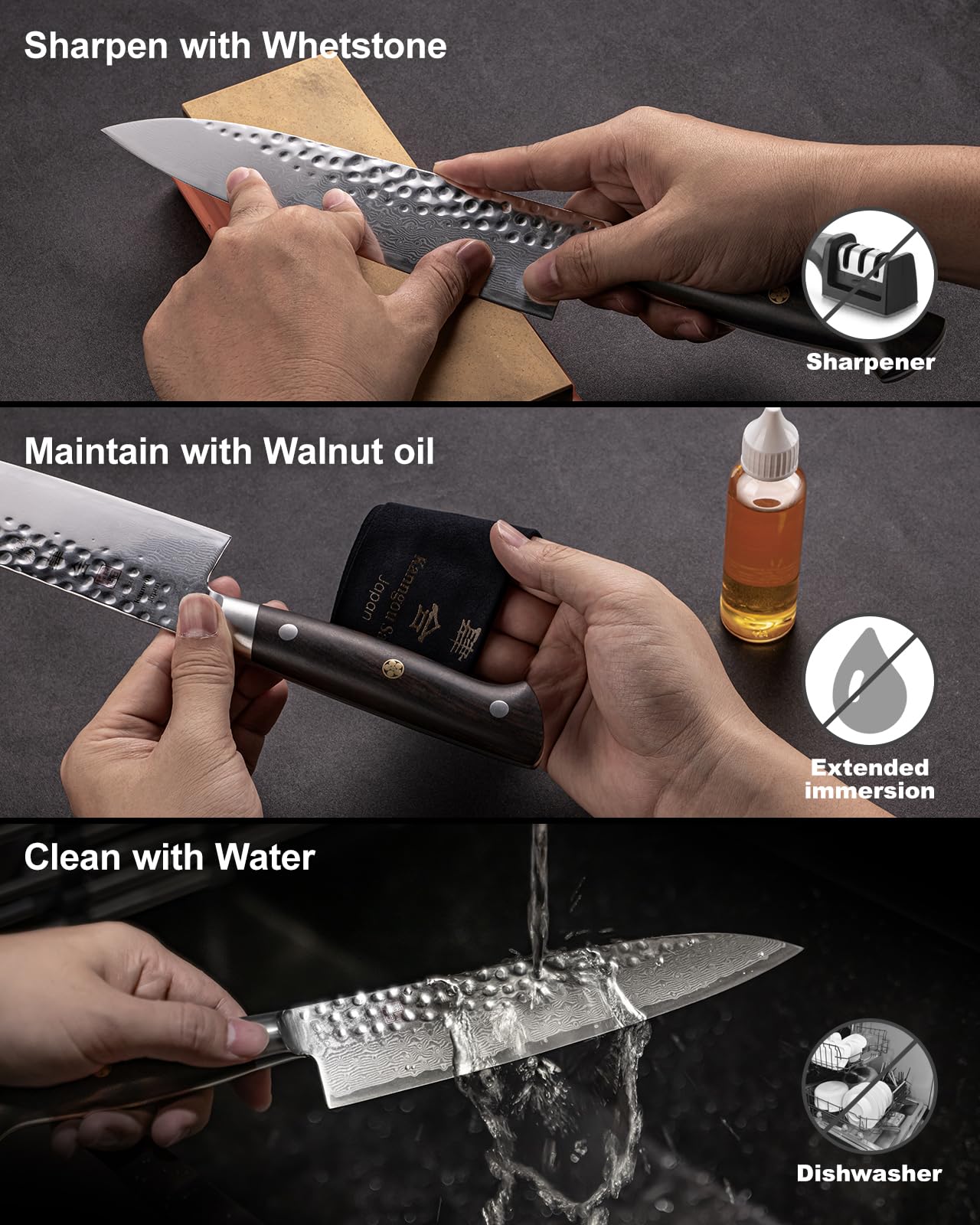 kanngou wood handle care tips to prevent shrinkage