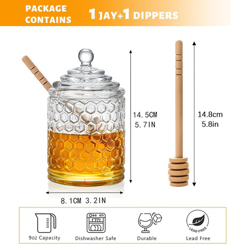 Kanpura honey pot side-dipper slot enables drip-free honey retrieval