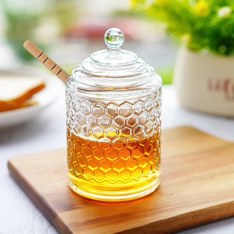 Kanpura honey pot on a stylish table as versatile kitchen decor