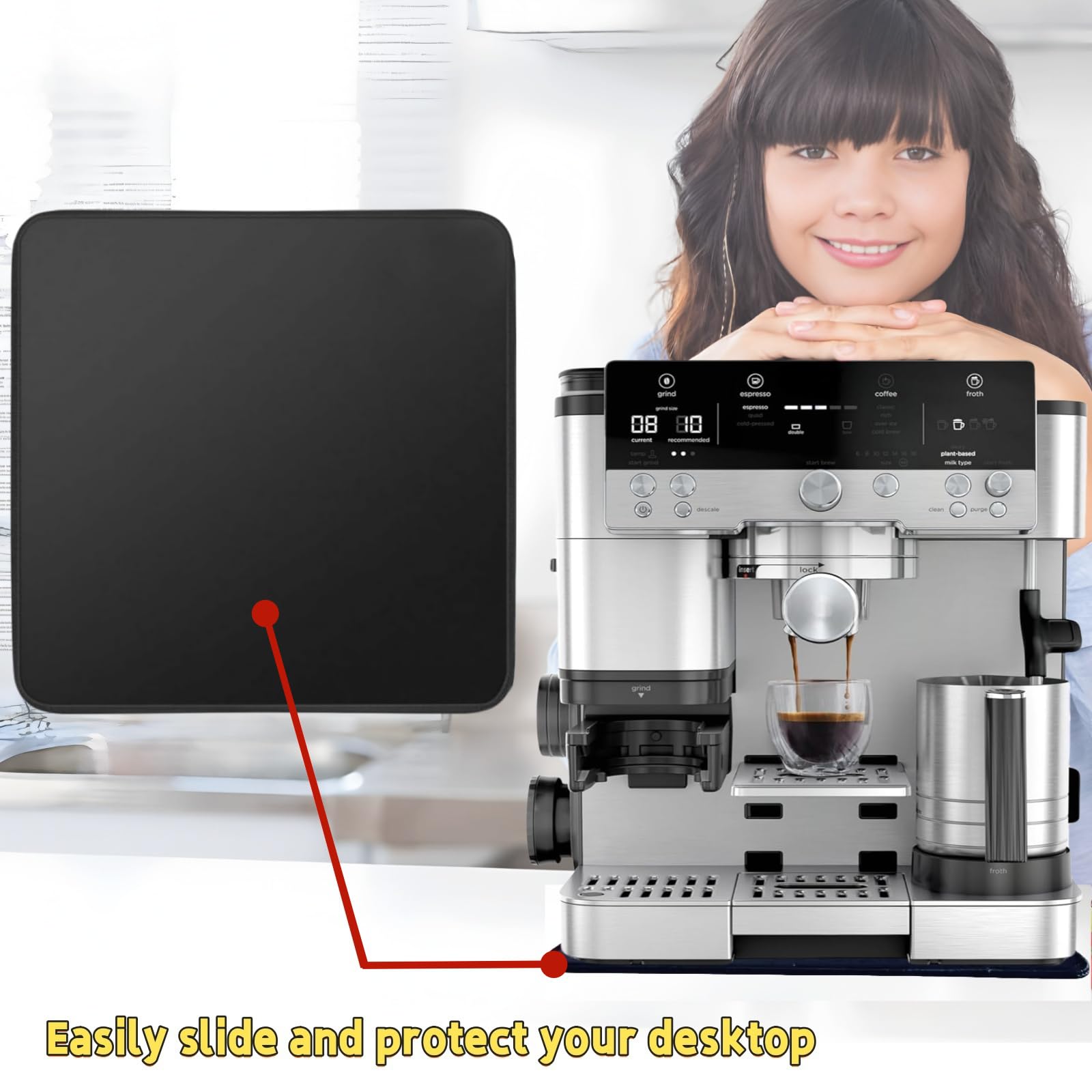 KANSHENDH-US anti-slip surface for Ninja ES601/ES701 keeps machine secure