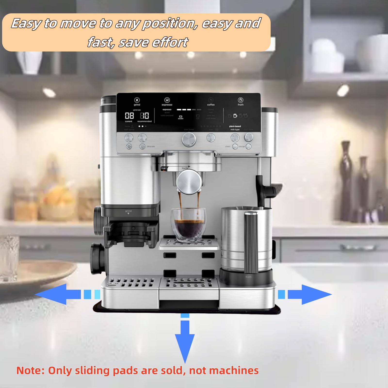 KANSHENDH-US sliding-pad accessory protects counters while enjoying coffee with Ninja ES601/ES701
