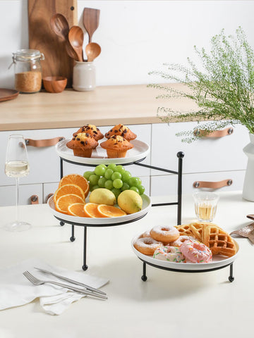 Kanwone lead-free porcelain trays safe for microwave and dishwasher.