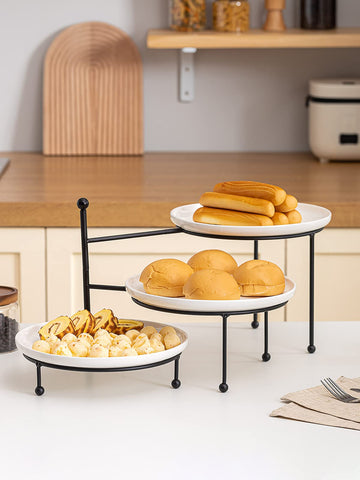 Kanwone durable wrought metal rack complements modern décor.