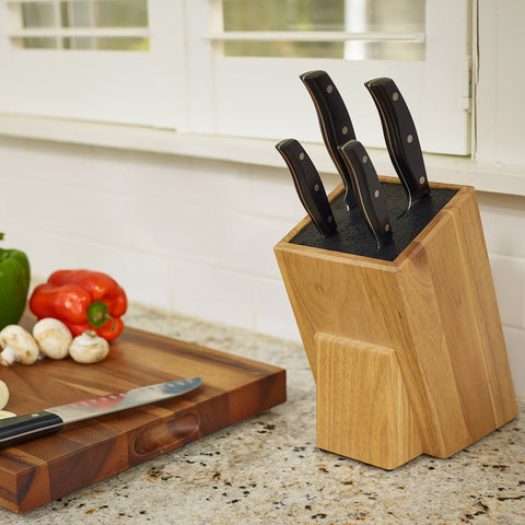 Kapoosh Dice Knife Block with removable flex rods for easy cleaning.