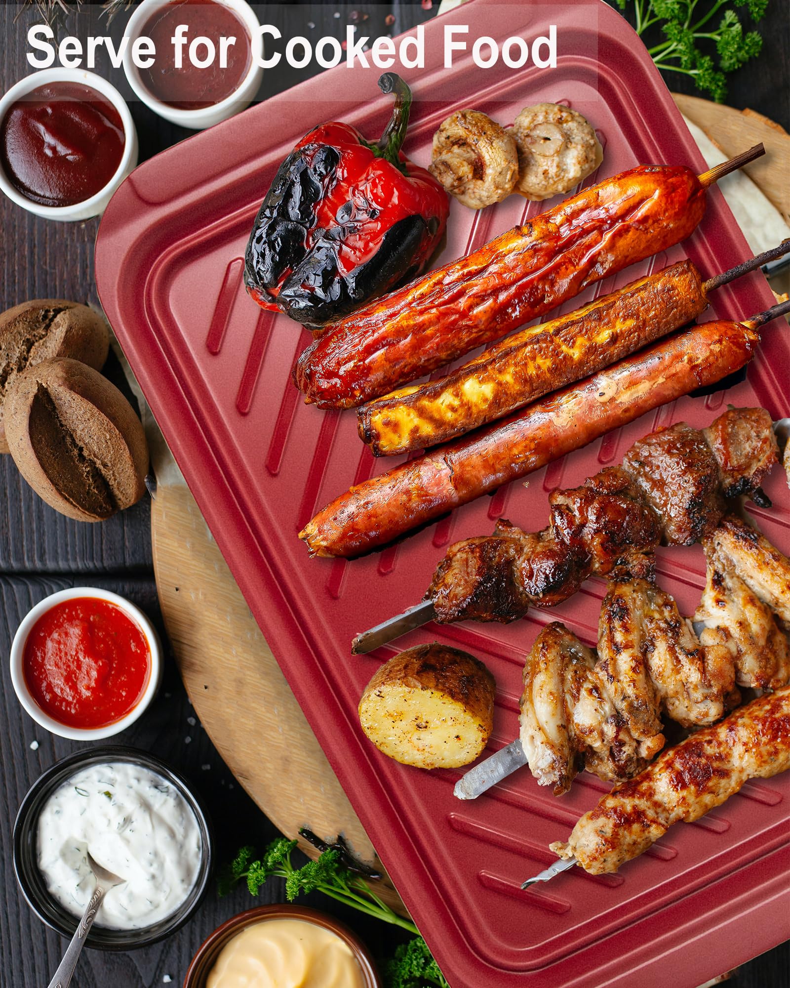 KAQAHIDO nesting trays saving space after grilling