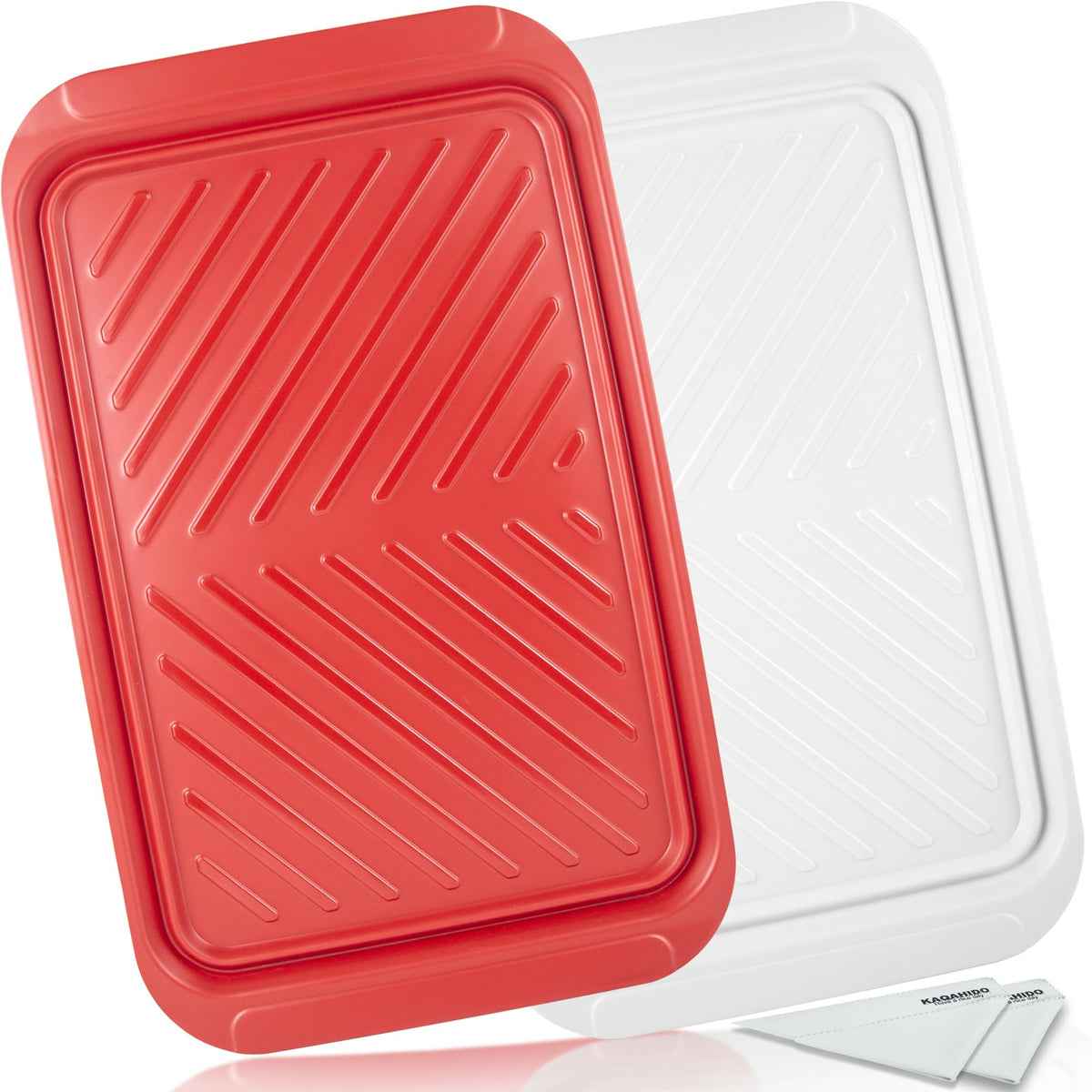 KAQAHIDO grilling trays separating raw meat for safer prep and cleaner grilling