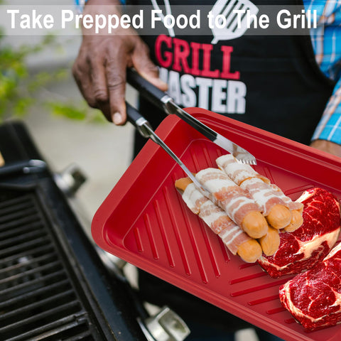 KAQAHIDO melamine BPA-free heat-resistant tray for grill-to-table use