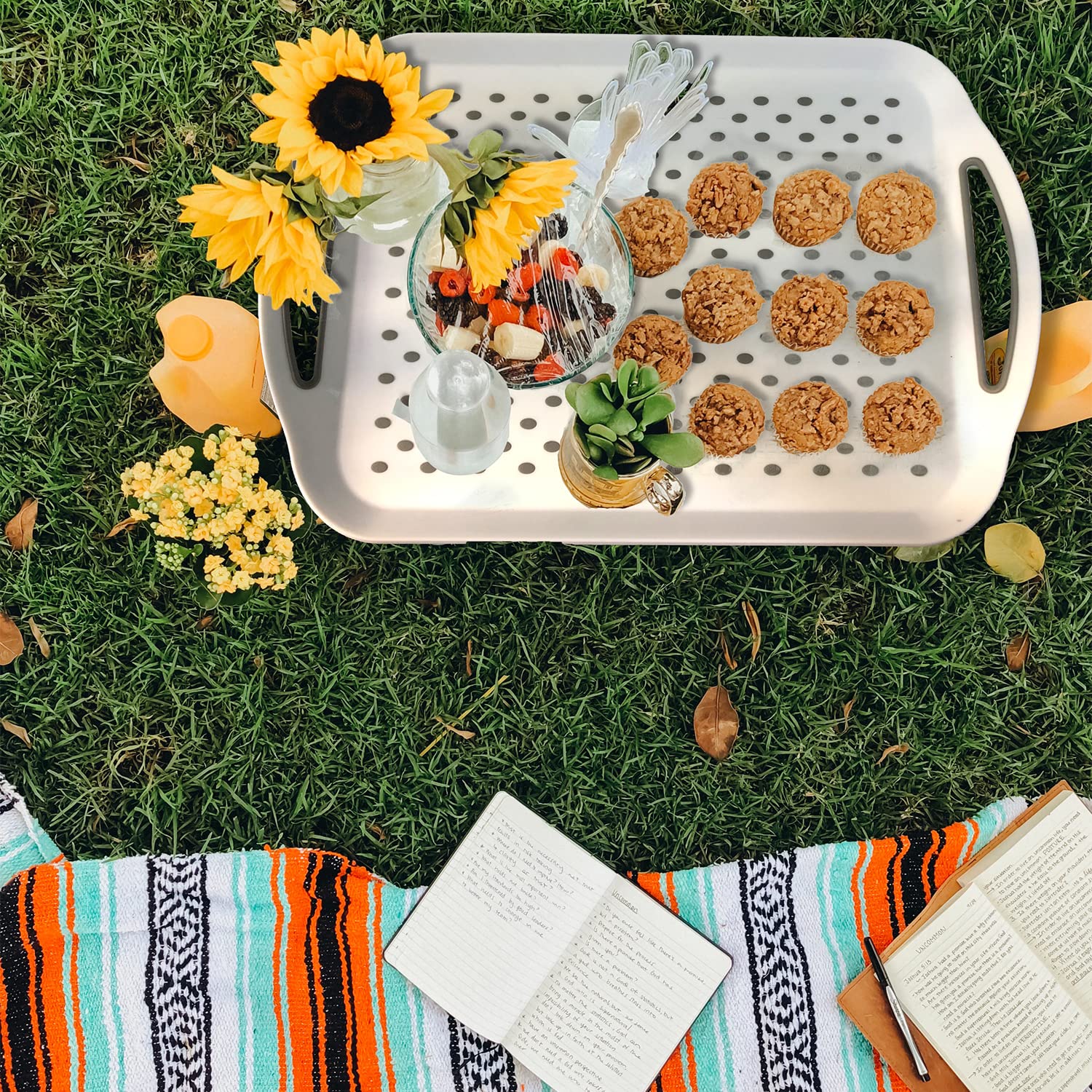 KAQAHIDO modern rectangular food tray suitable for dining