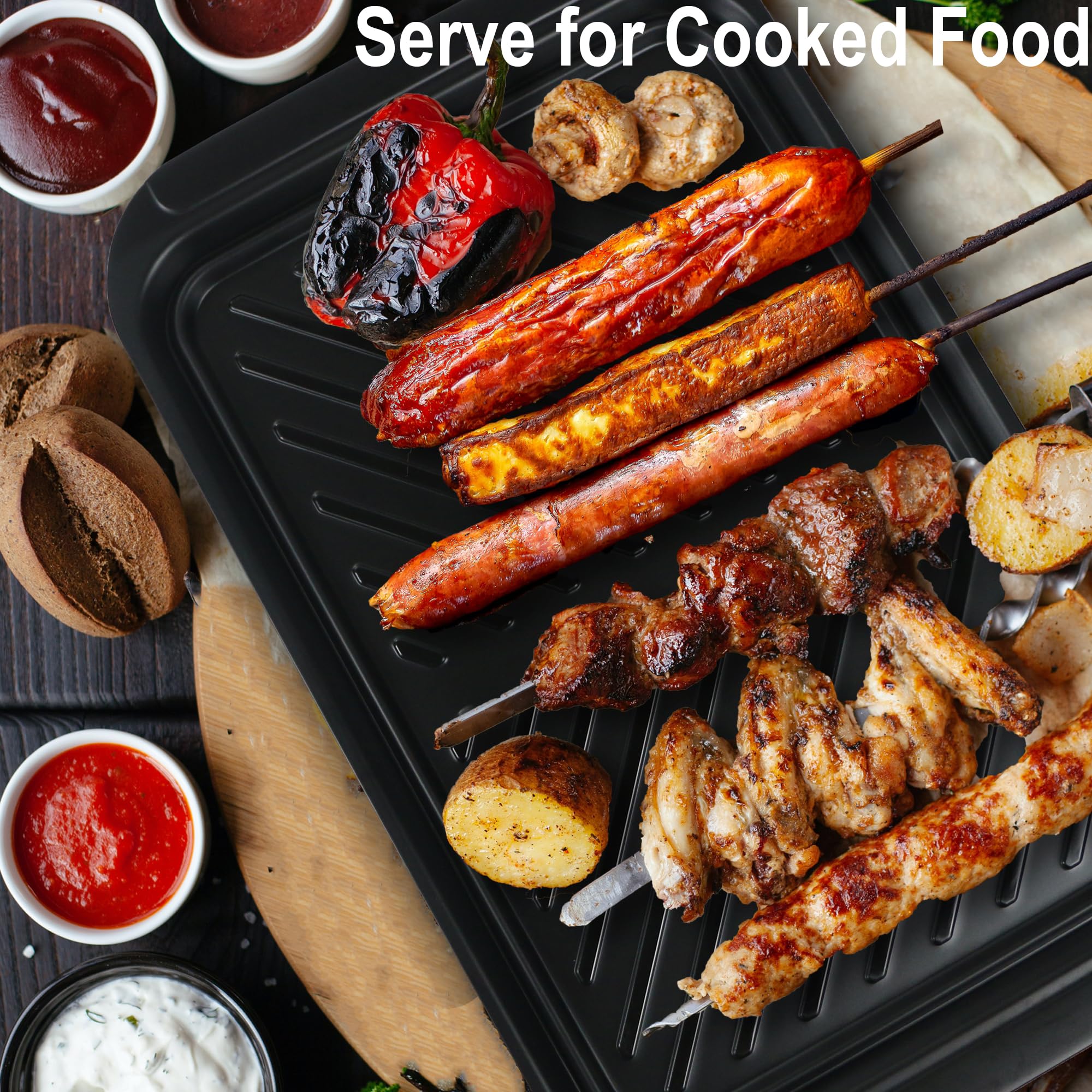 KAQAHIDO nesting design trays save space after grilling