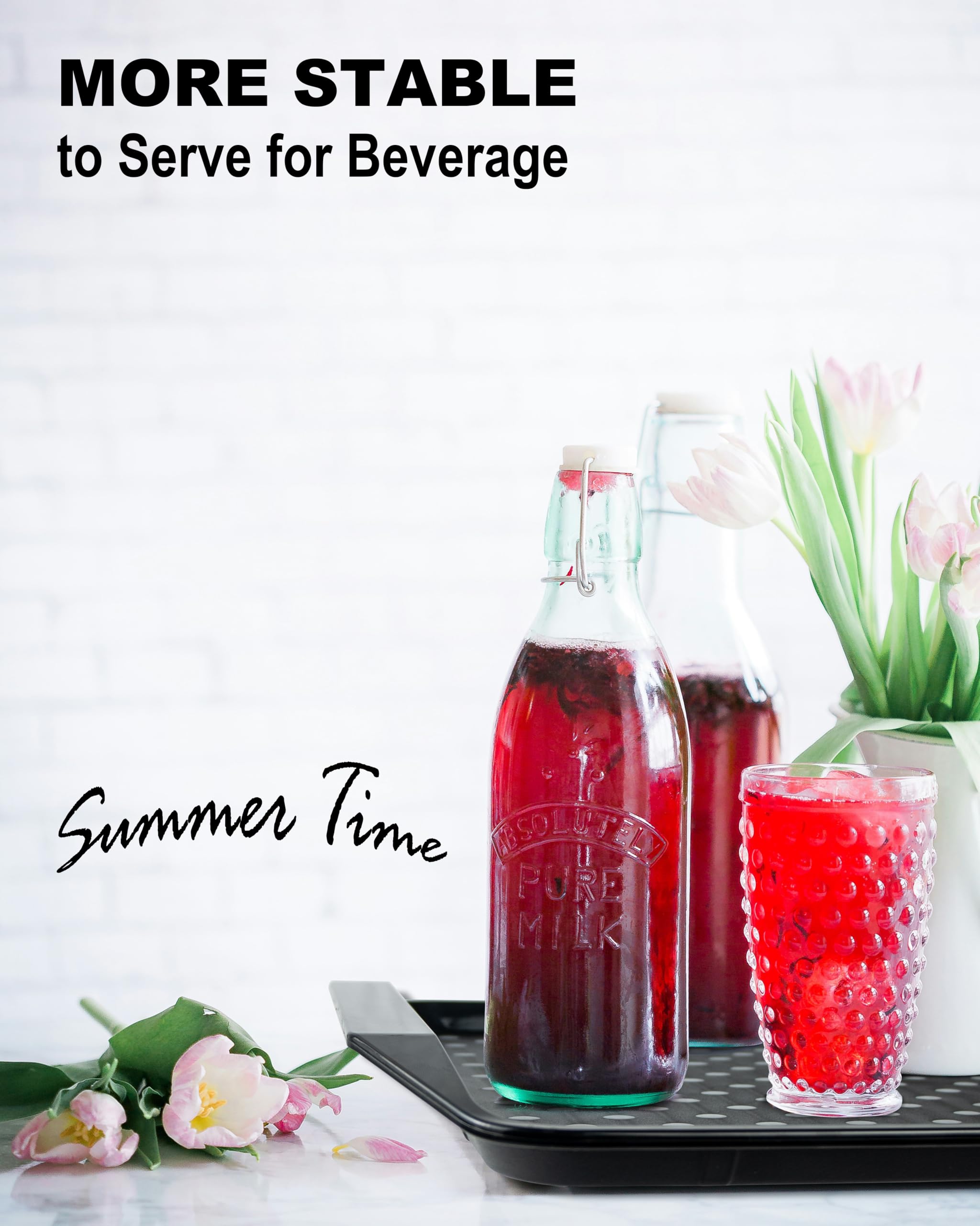 KAQAHIDO 2-pack portable tray ideal for picnics or porch meals.