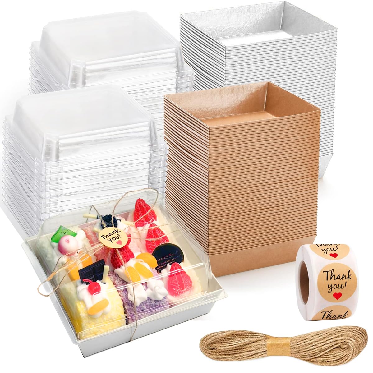 Karasmay charcuterie box with brown lid, portable and sturdy for meals on the go.
