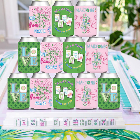 KARAQY Mahjong party favors unpacked present cheerful designs for guests.