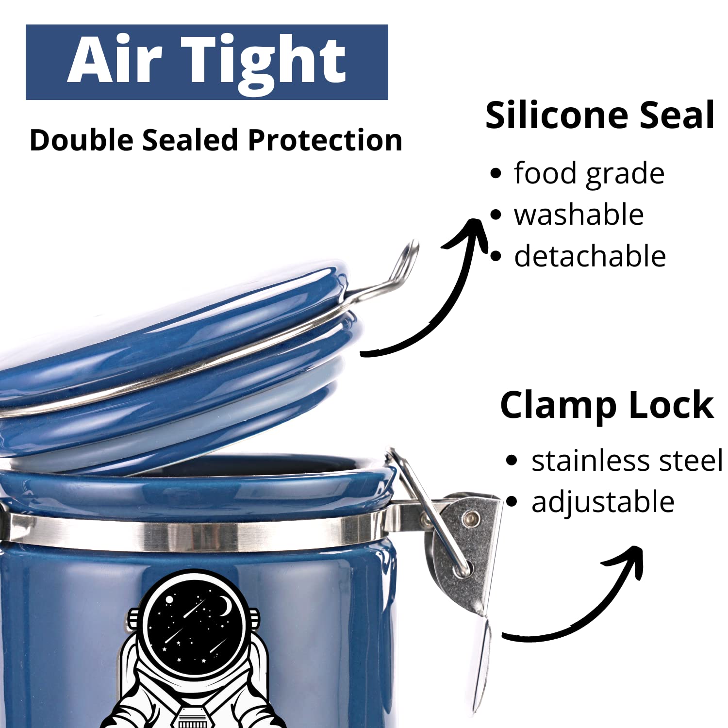 KARCOOL ceramic body feels durable and premium for indoor storage.