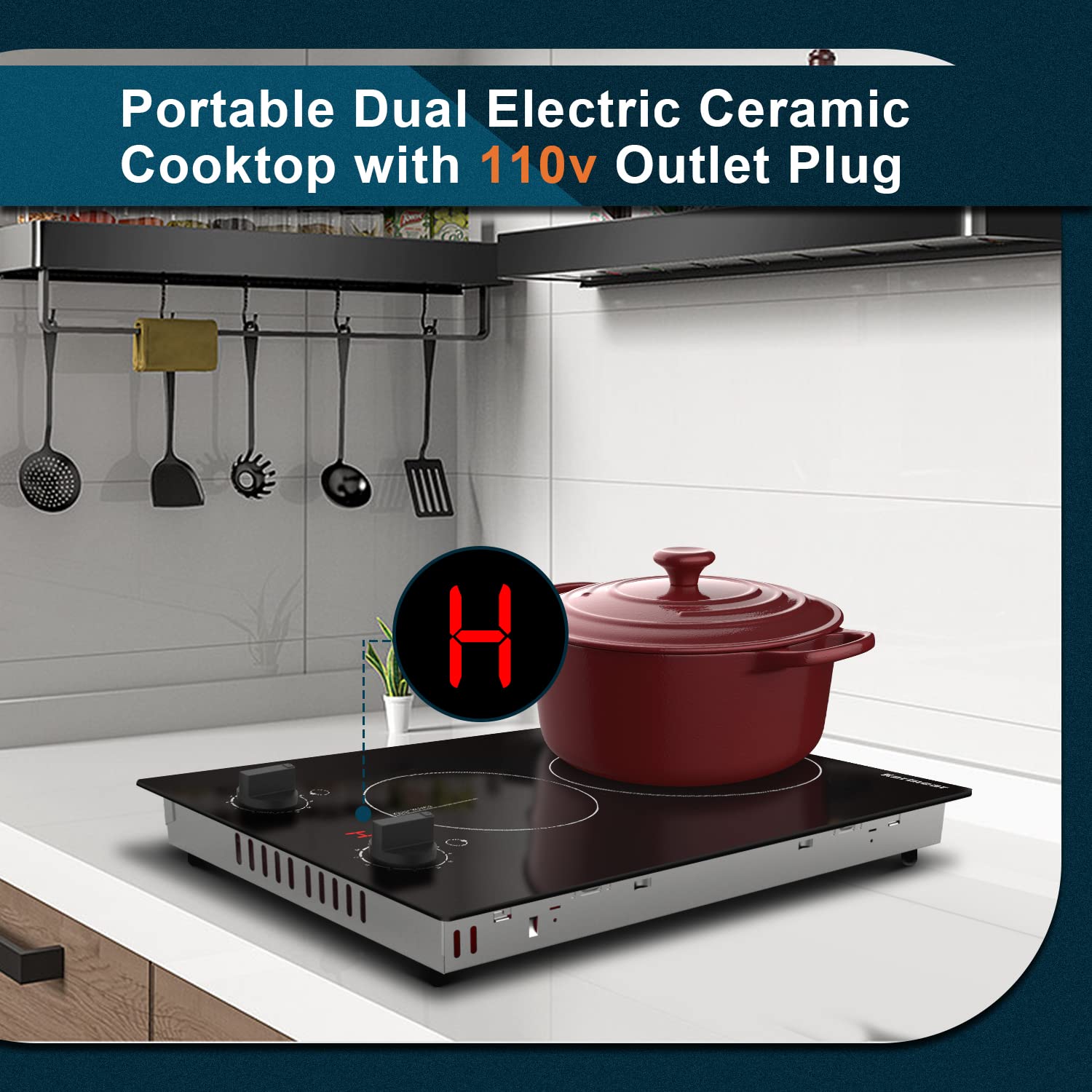 Built-in or countertop installation options for flexible placement