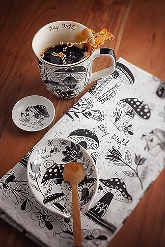 Karma Boho spoon rest placed beside a cutting board for convenient pairing