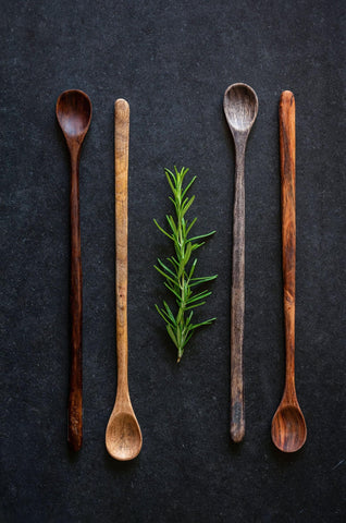 Karma decorative wooden spoons ready to gift or display with rustic charm.