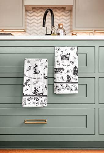 Karma Gifts 100 percent cotton tea towel ready for daily cleaning tasks