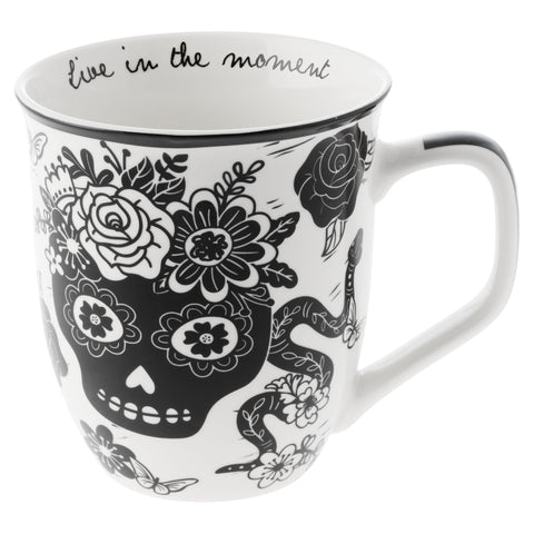 Karma Gifts 14 oz Boho Mug full view, stylish for daily coffee or tea.