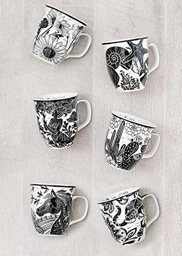 Karma Gifts 14 oz Boho Mug art detail, exclusive design elevates kitchen décor.