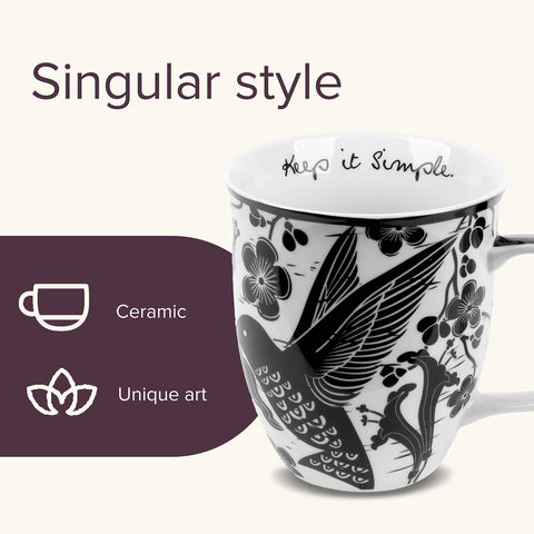 Karma Gifts artful mug with uplifting quotes to brighten mornings