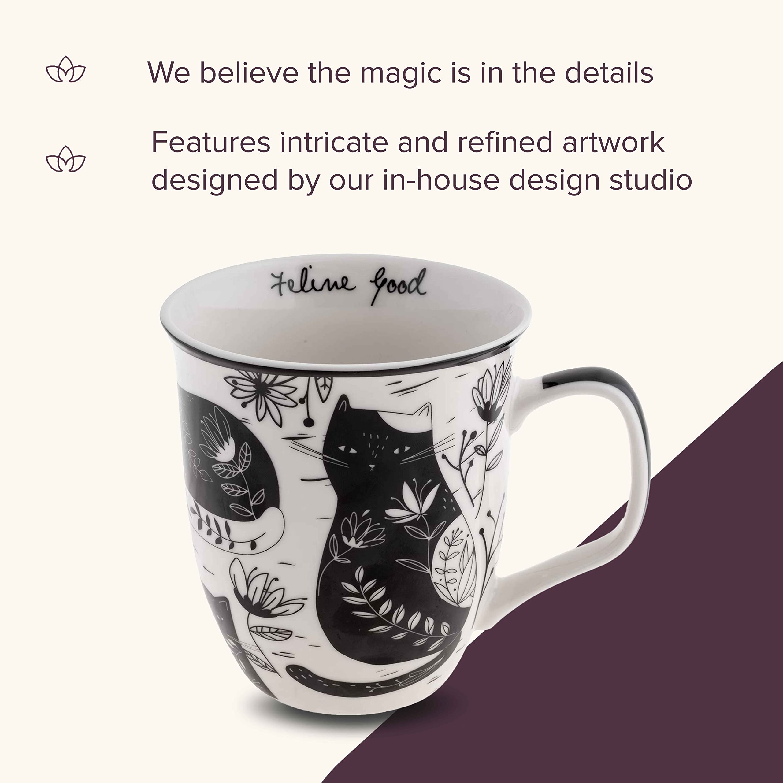 Karma Gifts Boho Mug close-up quote design for inspiration moments.