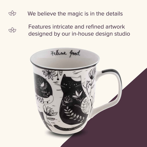 Karma Gifts Boho Mug close-up quote design for inspiration moments.