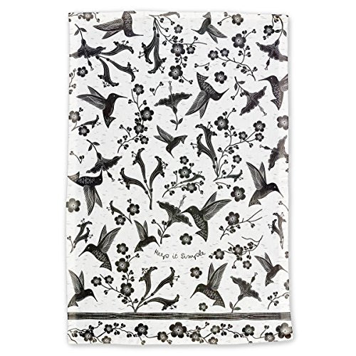 Karma Gifts boho tea towel closeup showing durable cotton texture and print