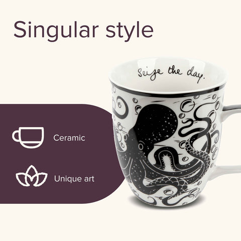 Karma Gifts ceramic mug, microwave and dishwasher safe for everyday use.