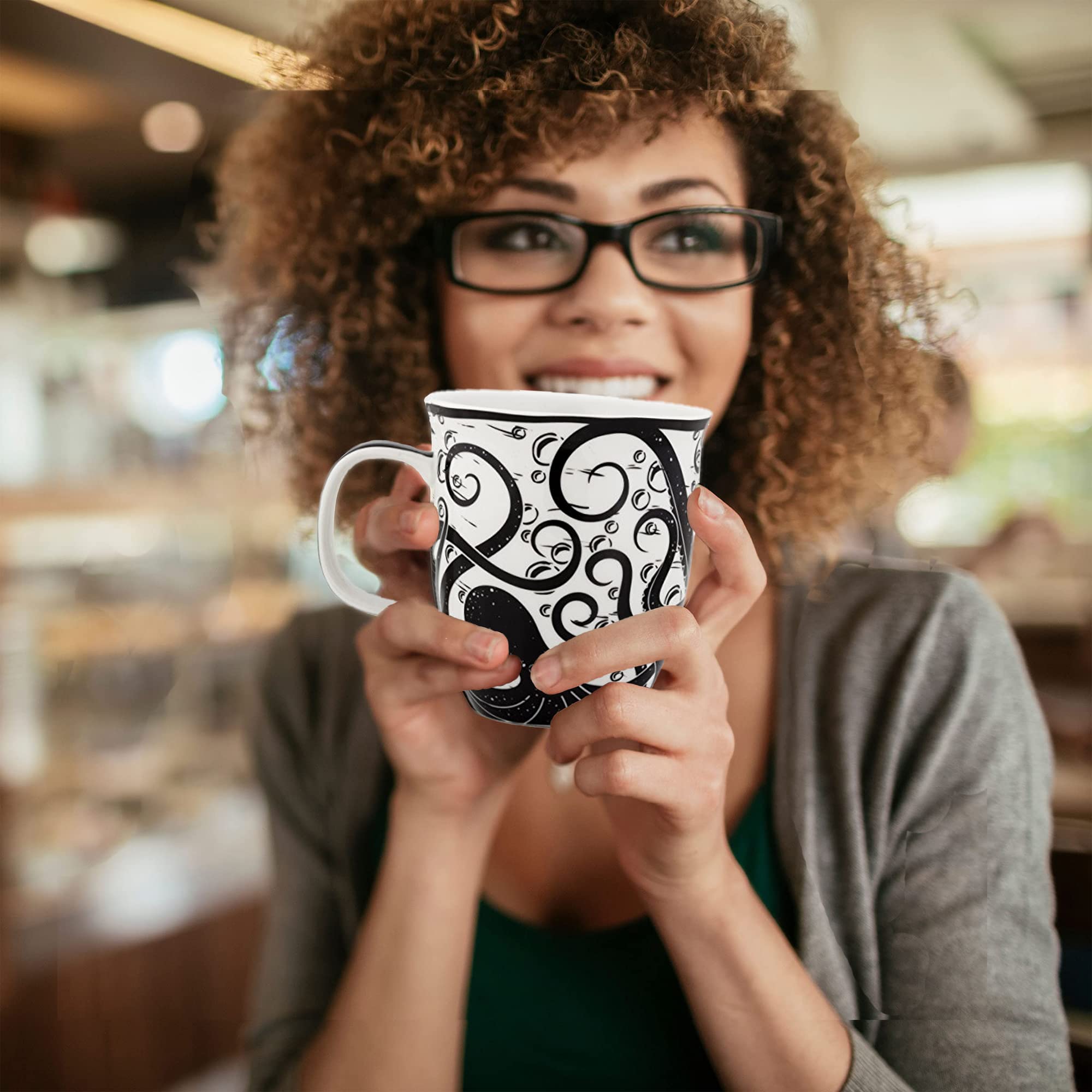 Karma Gifts nature-inspired Boho mugs for cozy kitchen decor and beverages.