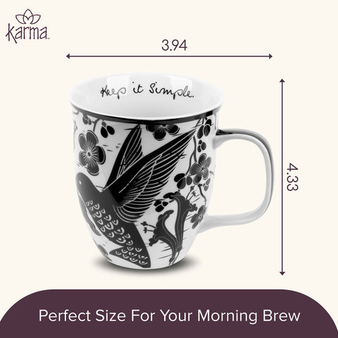 Karma Gifts microwave and dishwasher-safe mug for everyday use