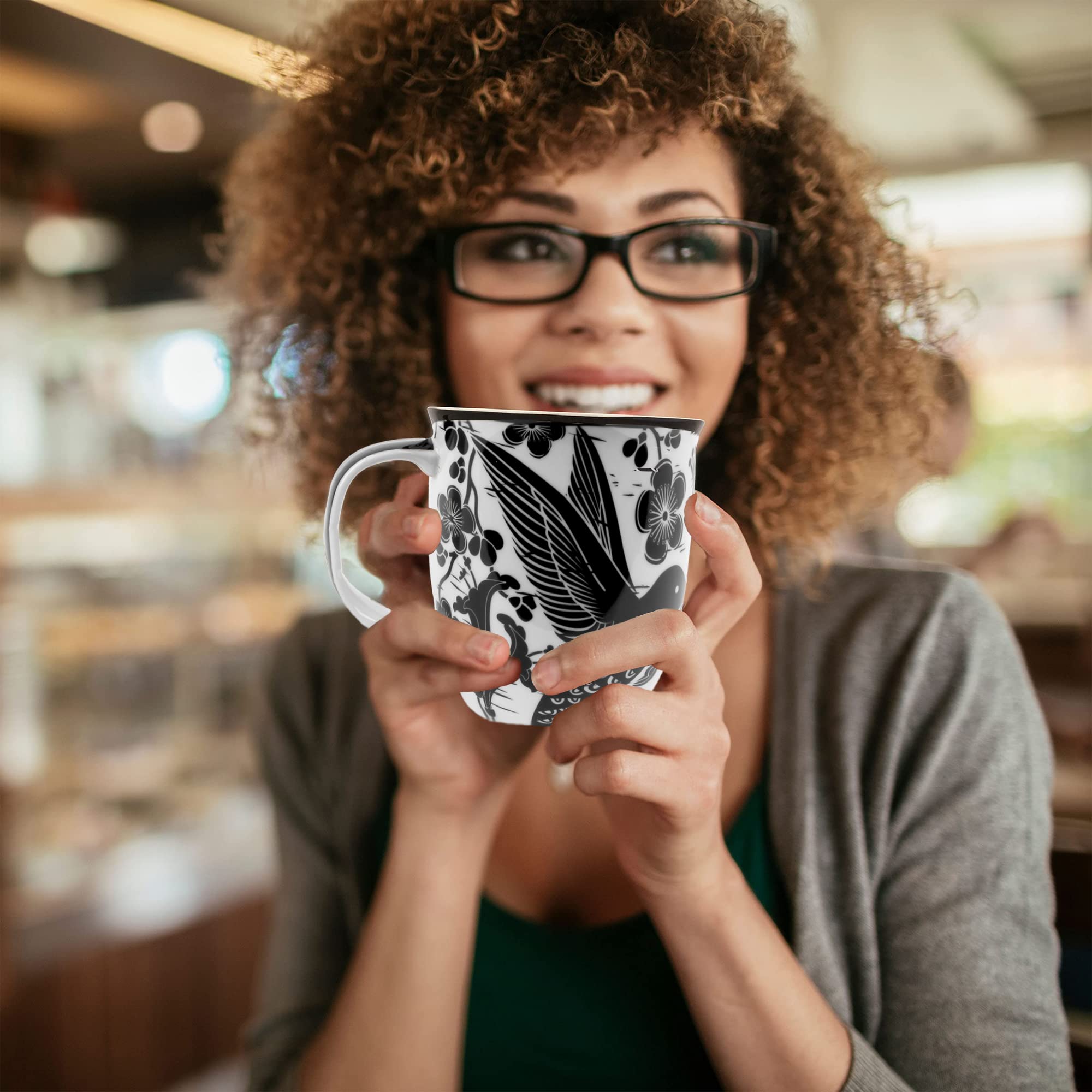 Karma Gifts nature-inspired mug collection complements kitchen decor