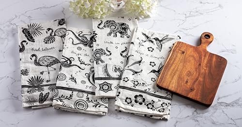 Karma Gifts towel paired with Boho mug design for coordinated decoration