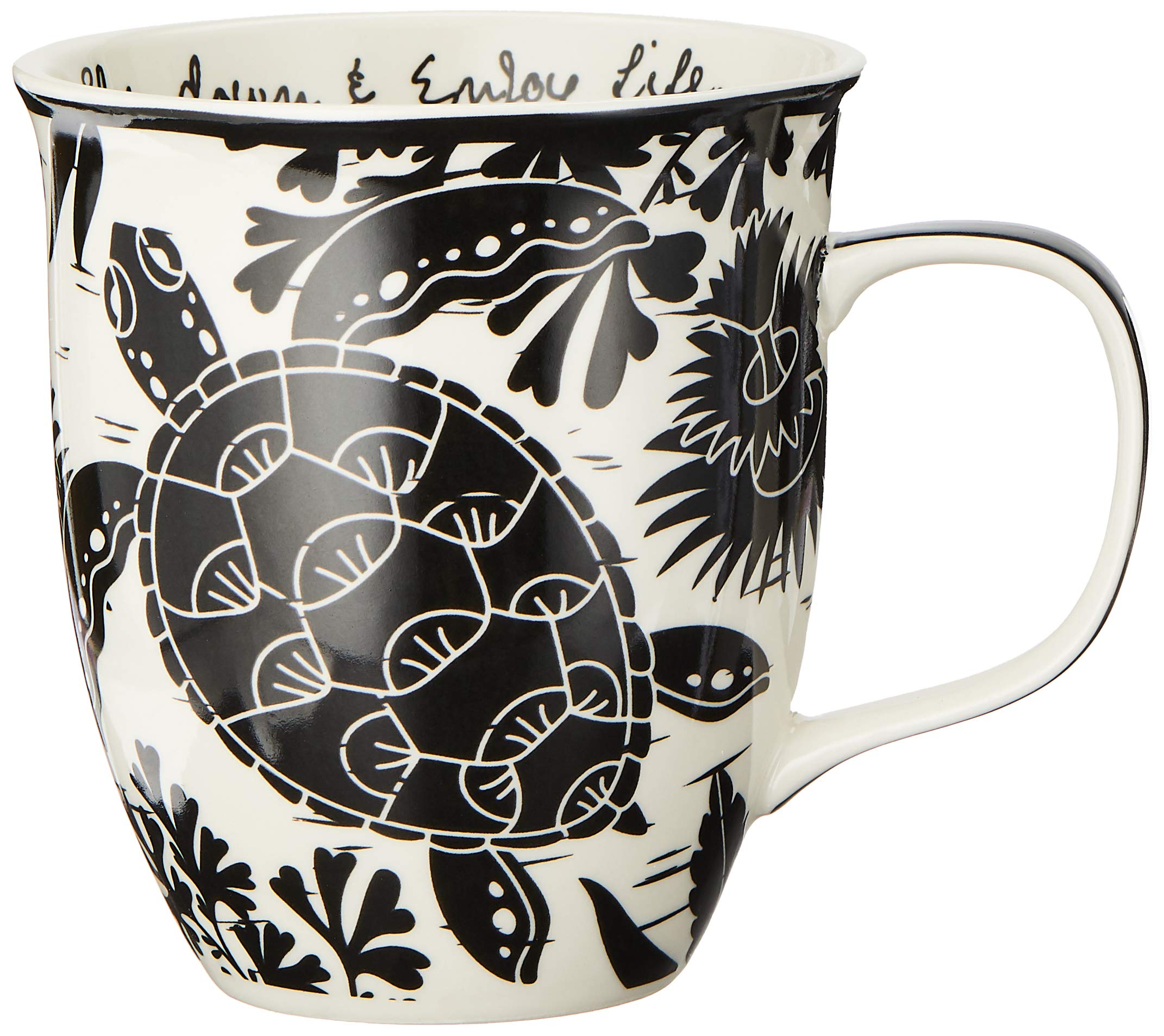 Karma Sea Turtle Boho Mug with 16oz capacity for cozy mornings.
