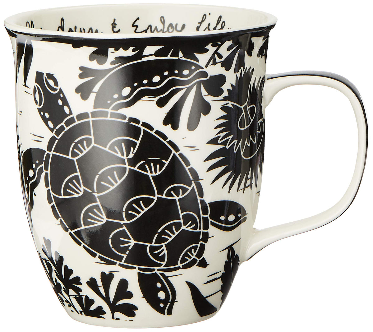 Karma Sea Turtle Boho Mug with 16oz capacity for cozy mornings.