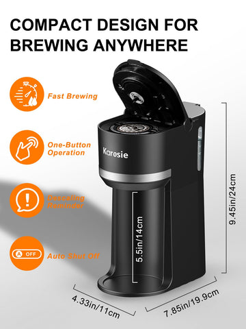 Karosie K-Cup and ground coffee compatibility for flavor variety