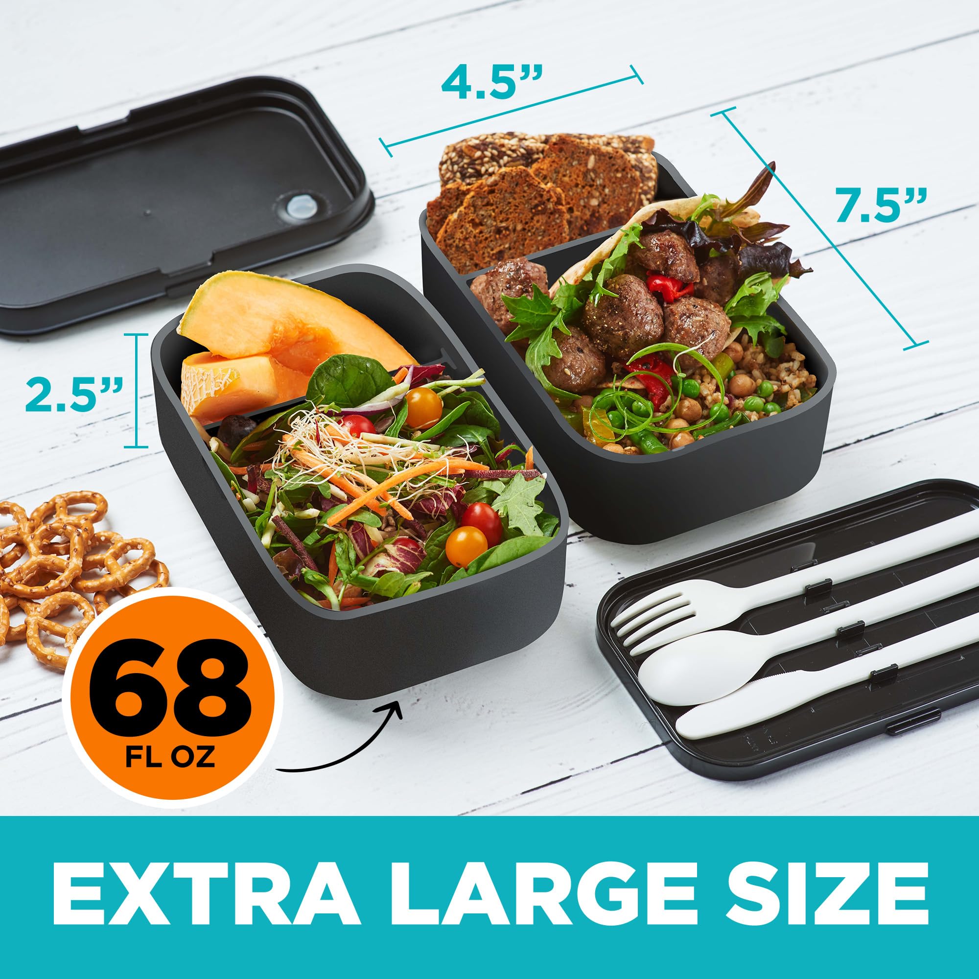 KARRICO Bento Box shown as dishwasher-safe for easy cleanup