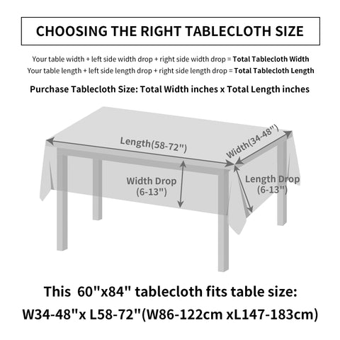 Karseteli multiple size options for rectangular, round, and square tables.