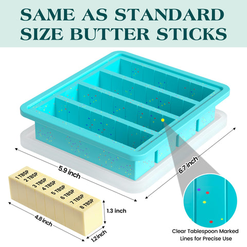 KASHME fits 4 oz butter blocks for no-trim portions.