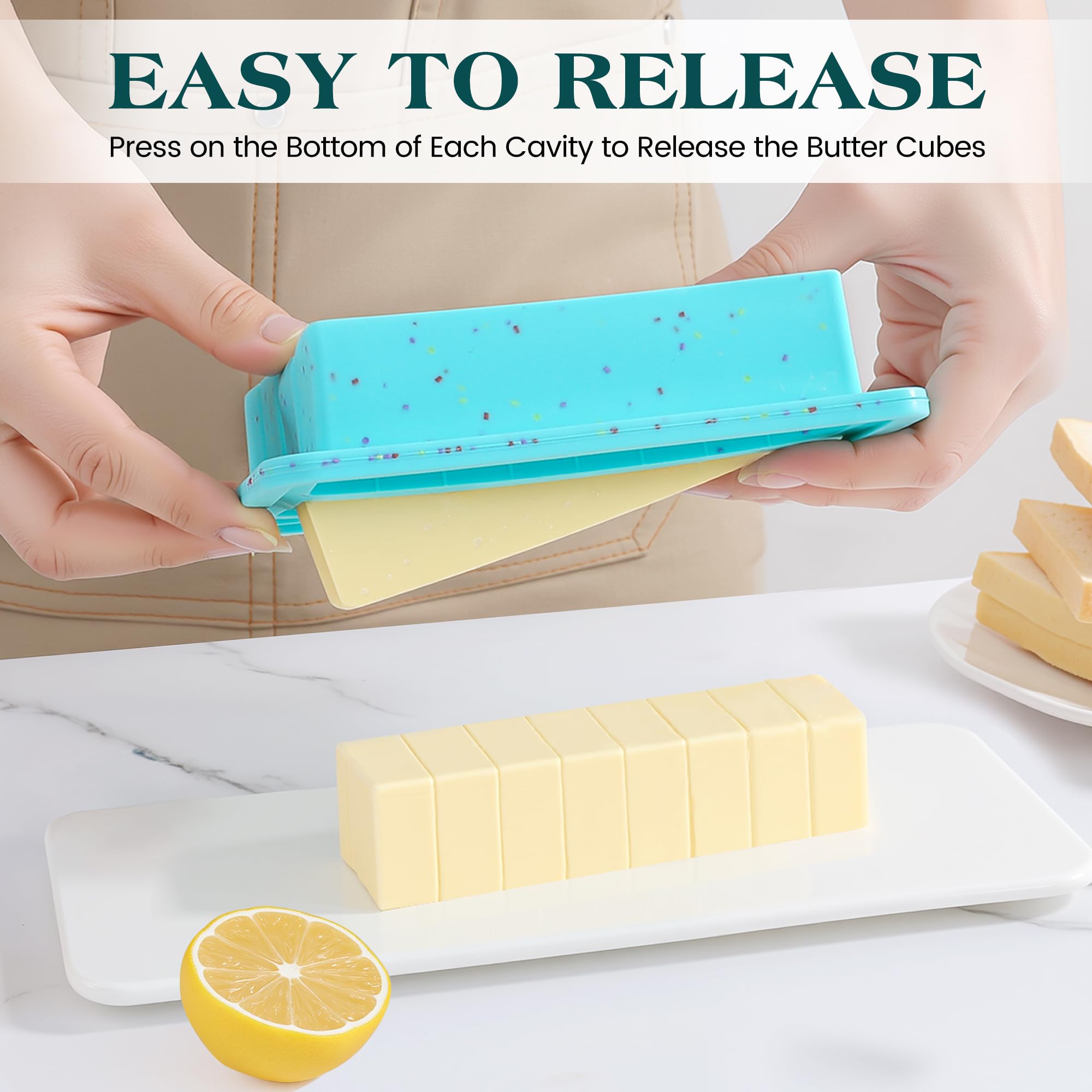 KASHME shatter-proof lid keeps butter frozen without cracks.