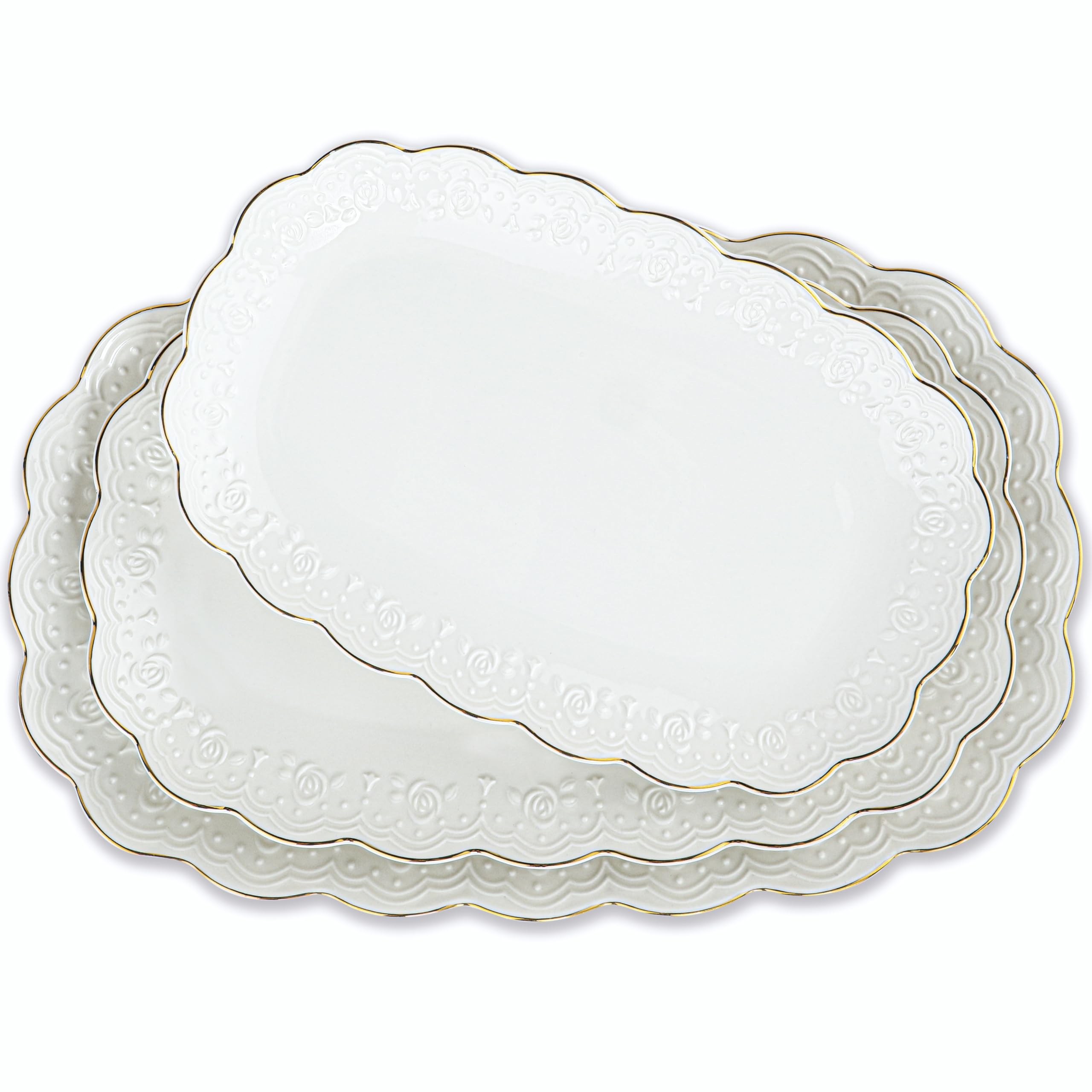 Kassel ceramic serving platter 14-inch oval for stylish entertaining and serving tapas.