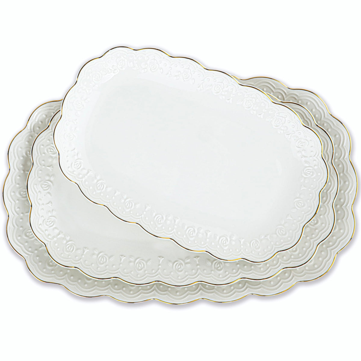 Kassel ceramic serving platter 14-inch oval for stylish entertaining and serving tapas.