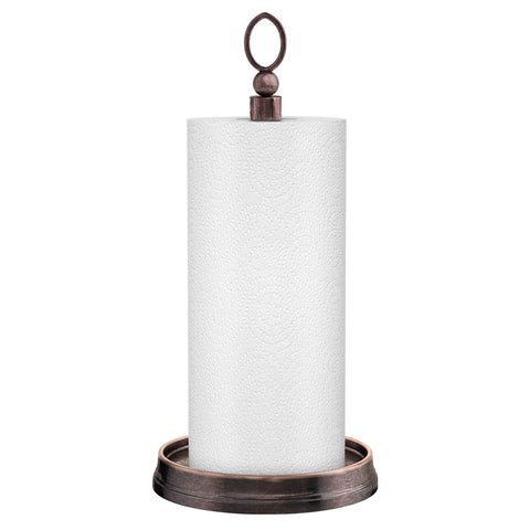 Kasunto paper towel holder base view showing stable compact counter design