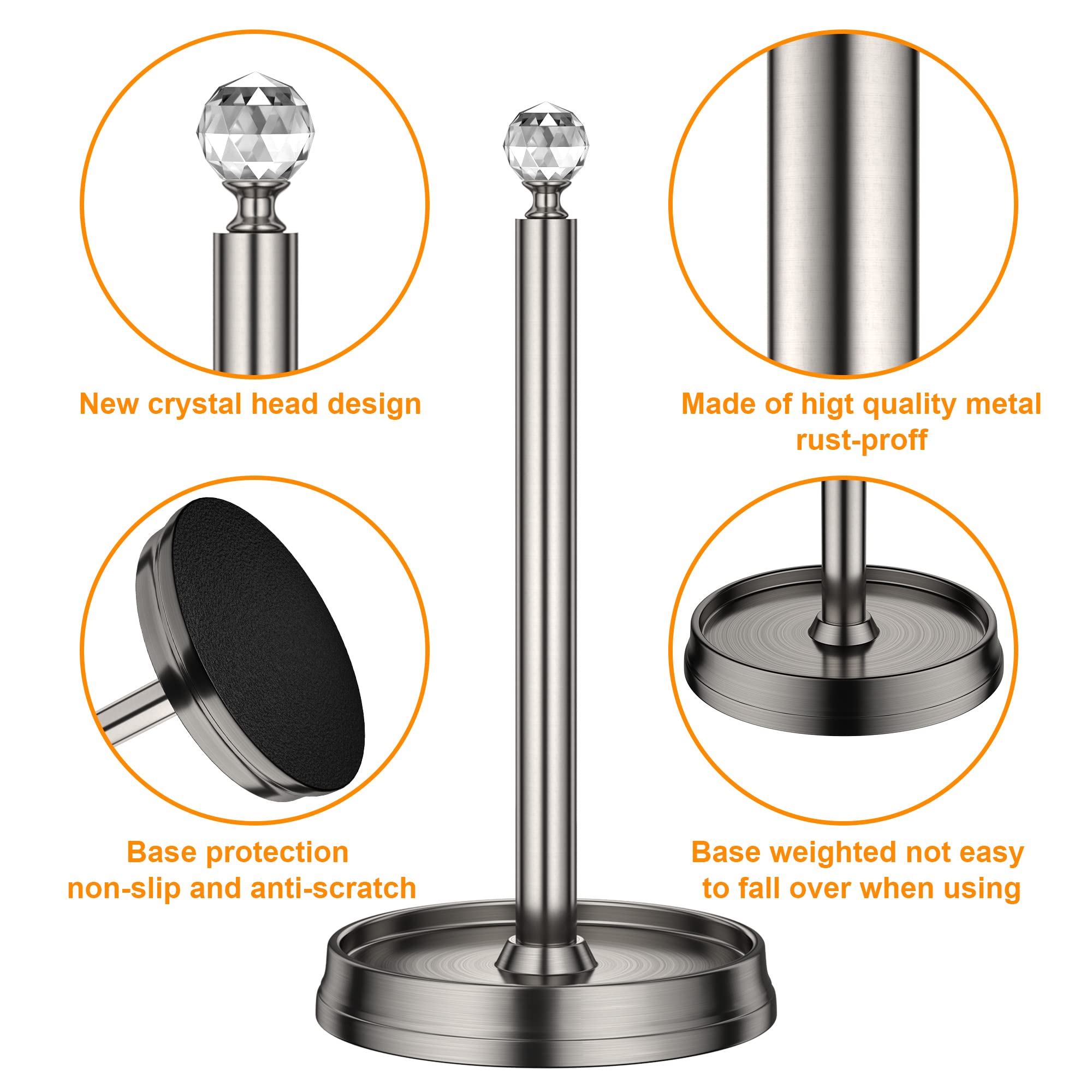 Kasunto stable base prevents slipping on countertops during use.